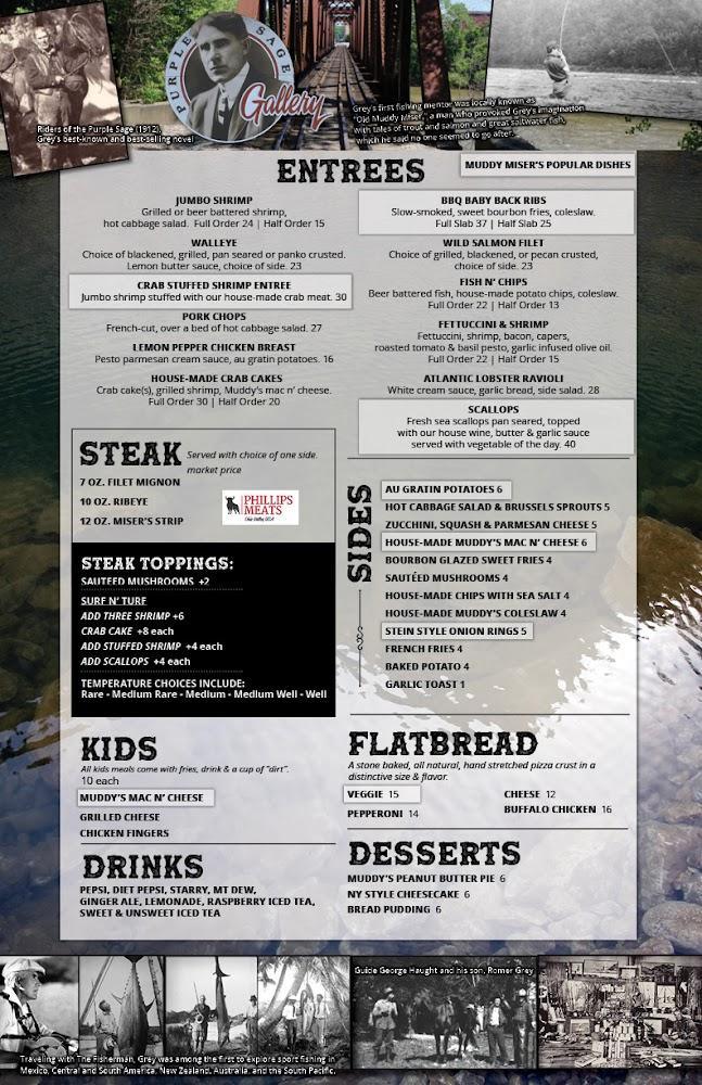 Muddy Misers Restaurant Menu image 2